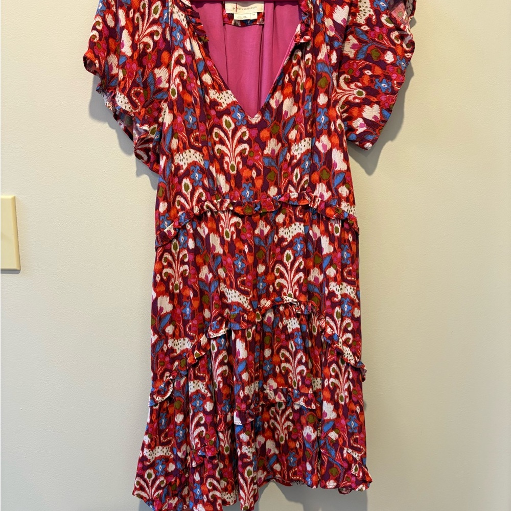 Anthropology Dress XS Vibrant Multicolor Patterned Dress